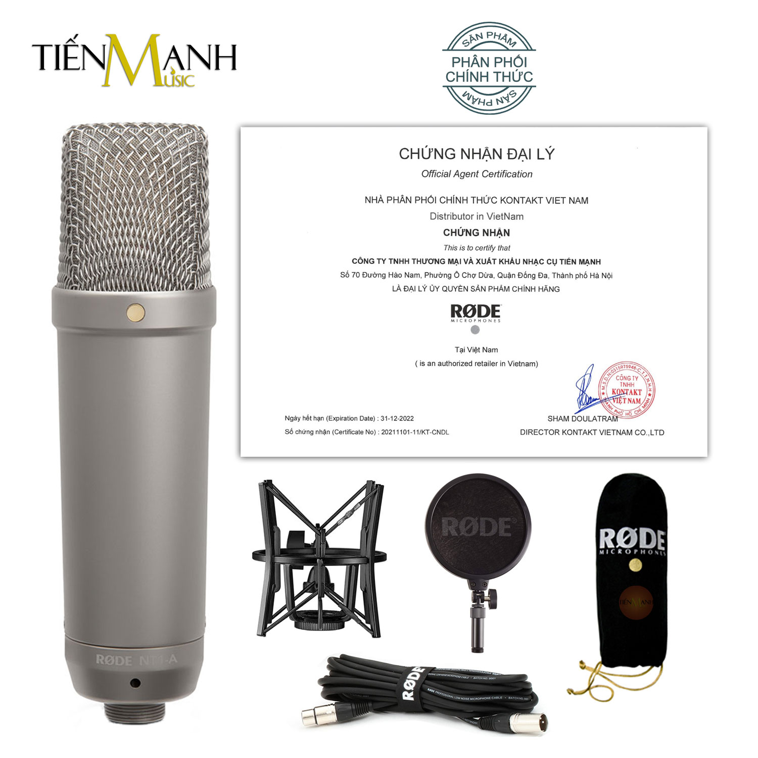 Micro Rode NT1-A - Mic Thu Âm Condenser Livestream Phòng Thu Studio Chuyên Nghiệp NT1 Microphone Cardioid NT1A