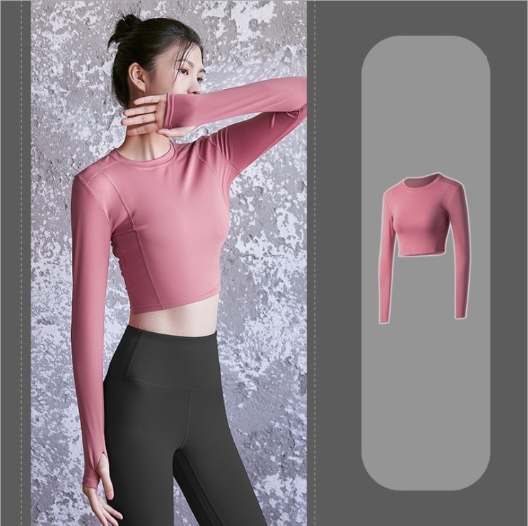 Áo Croptop Tập GYM YOGA Dài Tay Cho Nữ, Áo Croptop Thể Thao Trẻ Trung, Năng Động Chất Vải Mềm Mát