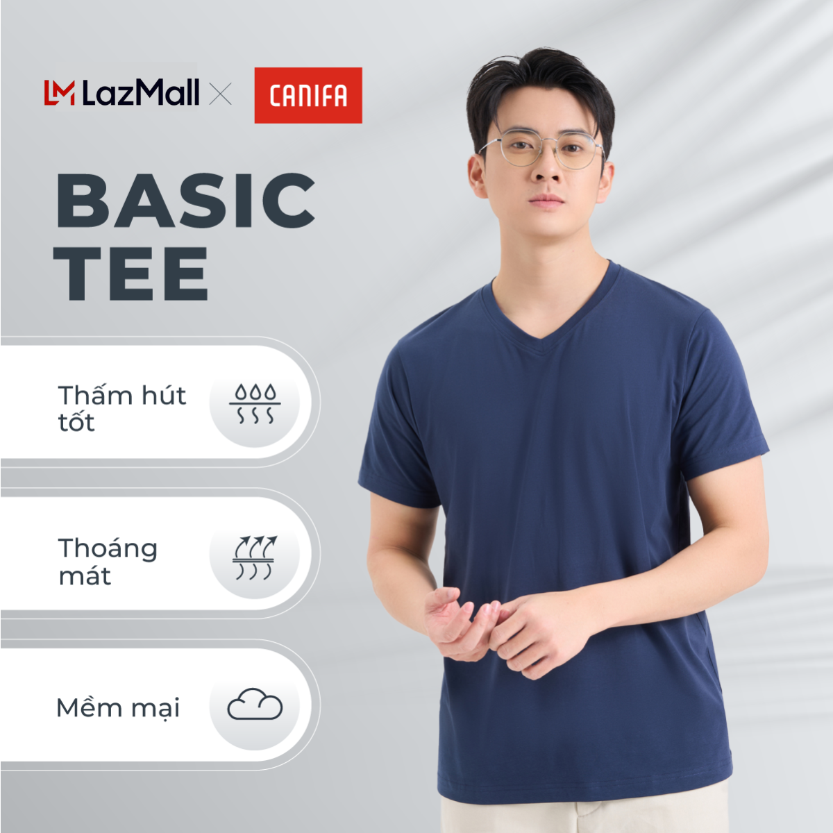 Áo phông nam CANIFA 8TS25A001