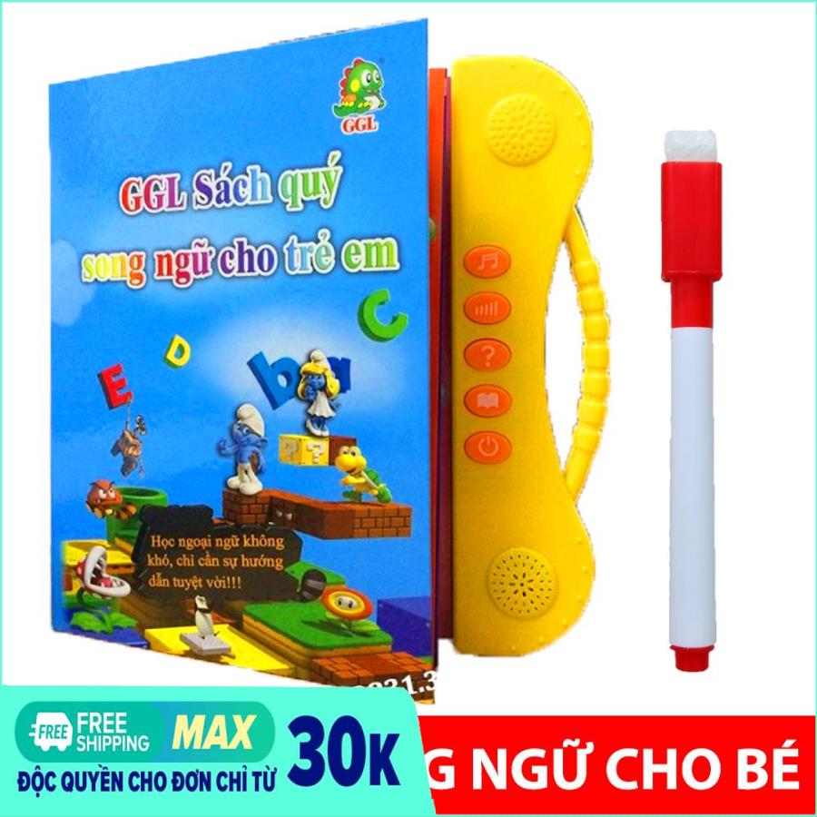 Sách Điện Tử Thông Minh Cho Bé Sách Song Ngữ Cho Bé-Sách Thông Minh Cho Bé Học Tiếng Anh- Tiếng Việt - Toán