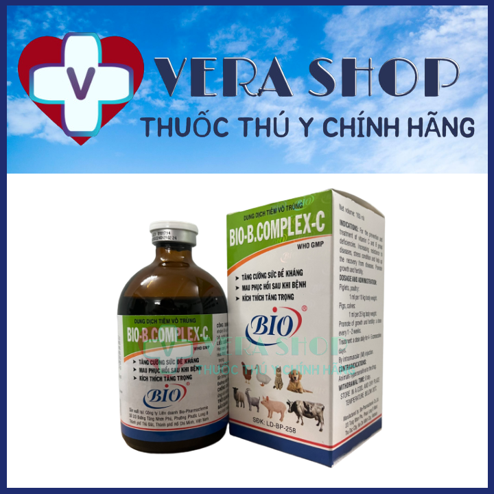 BIO BCOMPLEX C 100ML - Tăng sức đề kháng. mau phục hồi sau bệnh, kích thích tăng trọng