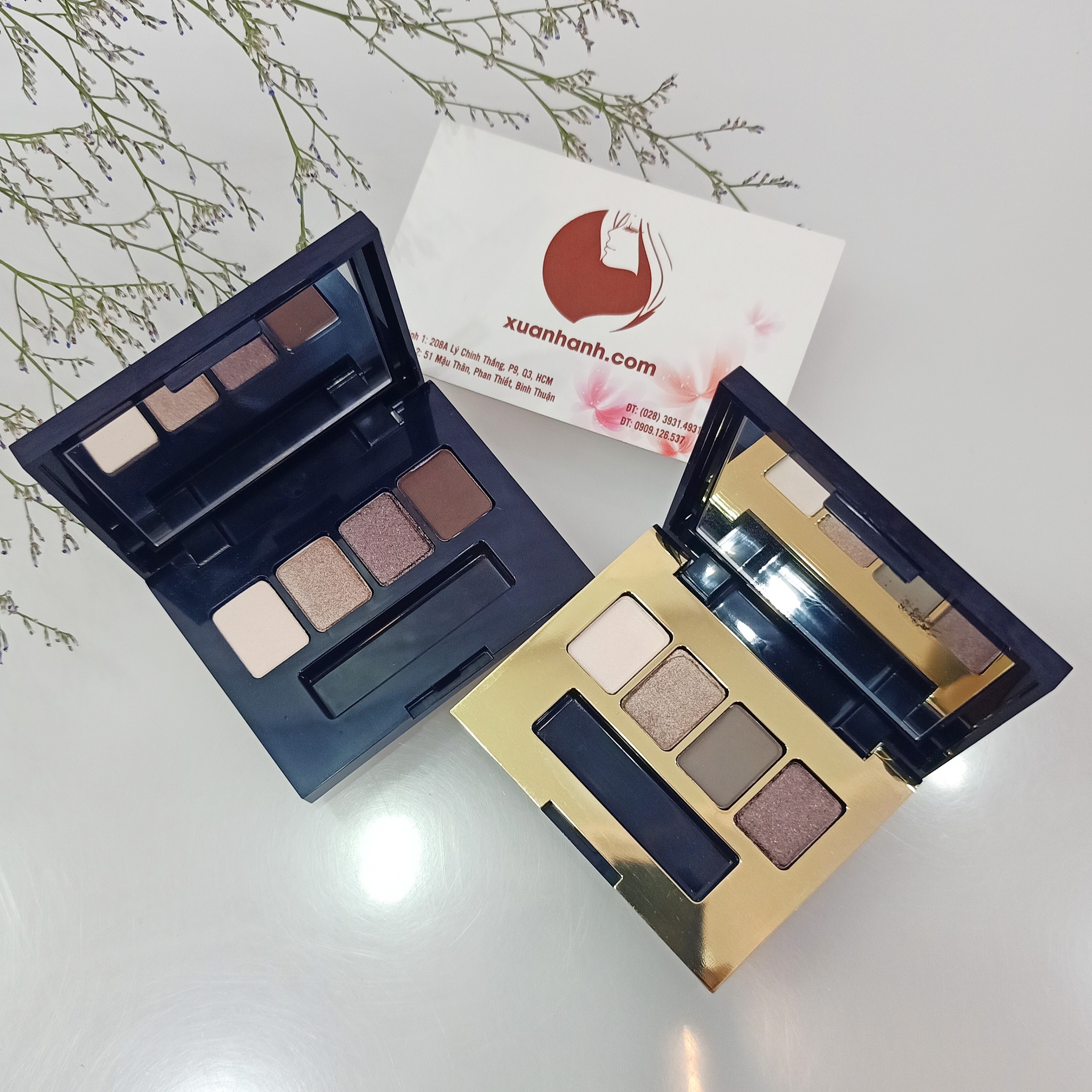 Hộp phấn mắt Estee Lauder Sculpting 4 màu , mini nhỏ xinh và tiện lợi