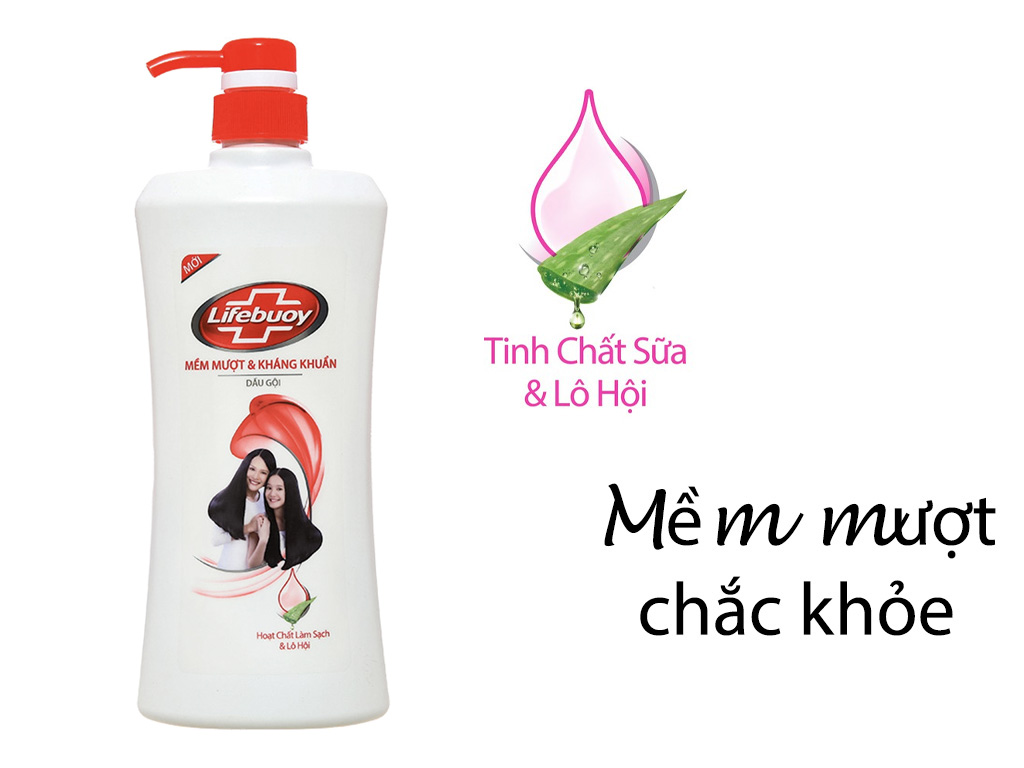 Dầu gội Lifebuoy tóc mềm mượt 621ml