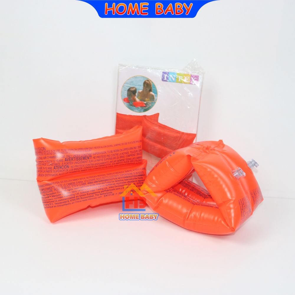 Phao tay tập bơi dành cho bé, chất liệu nhựa pvc dày dặn. phao tay intex 59642 sử dụng được cho mọi lứa tuổi - home baby
