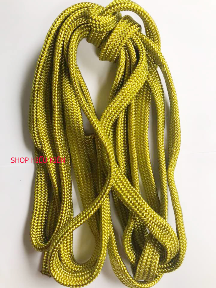 Dây dù xanh bóng loại tốt  - bản 2.2cm  dày 0,6cm - 5 Mét Dùng để giăng võng , buộc hàng...