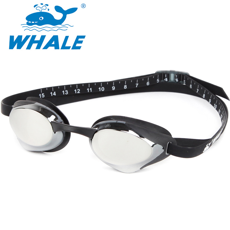 Kính bơi whale đen tráng gương chống tia uv, chống chói, đi du lịch biển