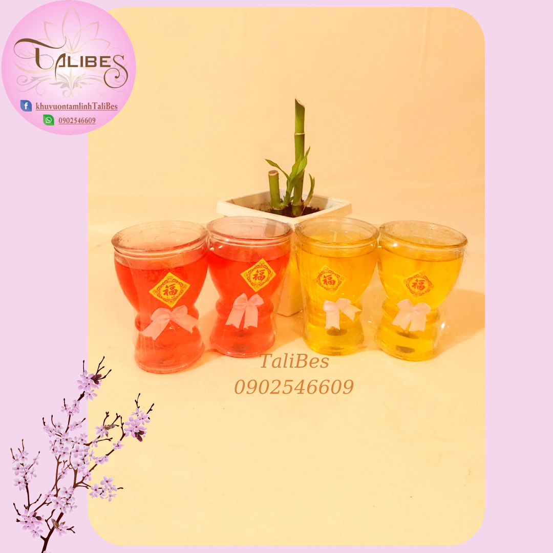 Đèn cầy ly a19 cao cấp 10cm sang trọng - cháy liên tục 30h talibes