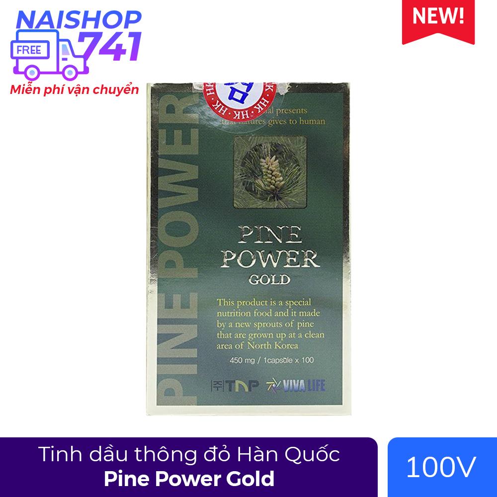 Pine Power Gold tinh dầu thông đỏ Hàn Quốc, Hộp 100 viên
