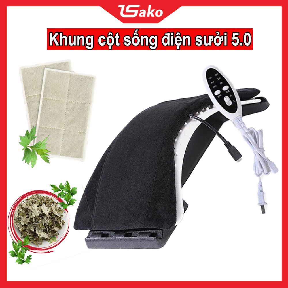 Khung nắn chỉnh cột sống 5.0 - Điện sưởi thảo dược có điều khiển kéo dãn cột sống thoát vị đĩa đệm