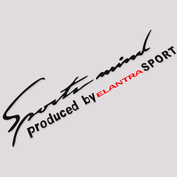 Tem sport mind dán xe ô tô Elantra