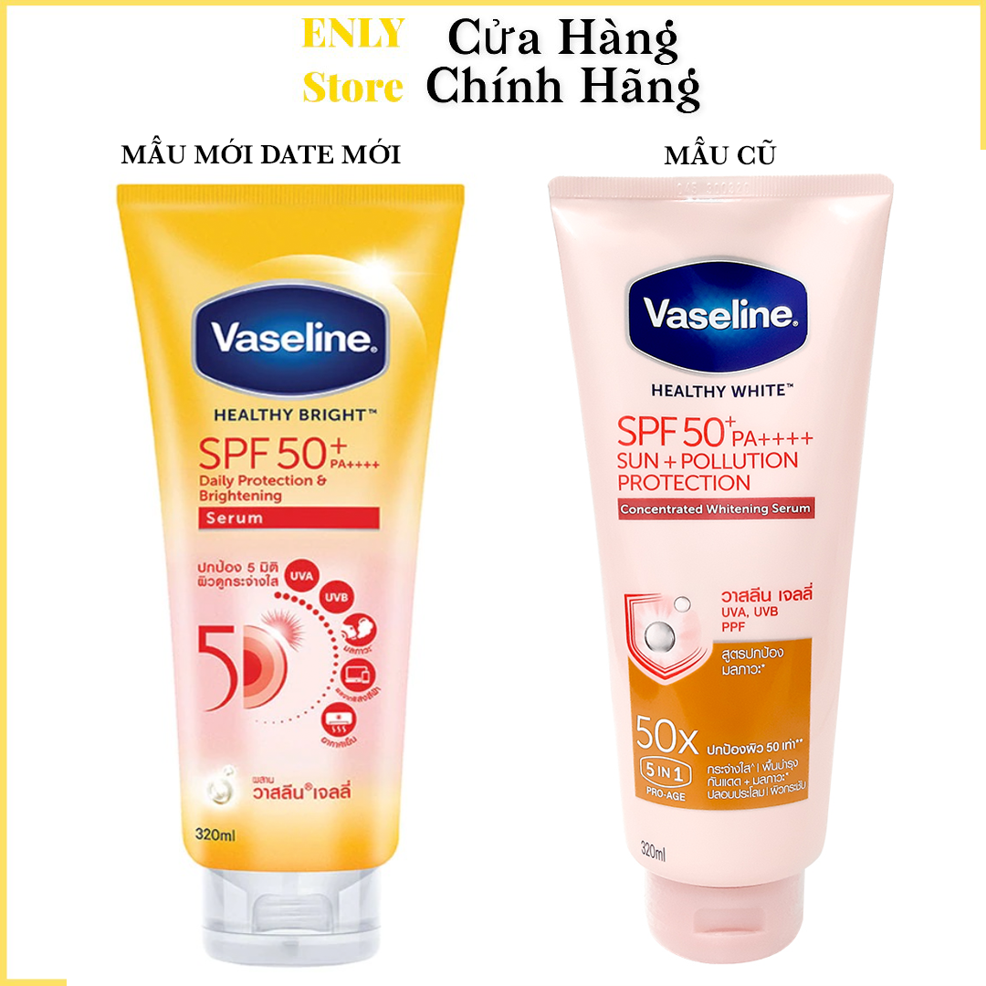 [Mẫu Mới 2023] Sữa Dưỡng Thể Trắng Da Vaseline 50x SPF 50 PA++++ Thái Lan Dưỡng Trắng Gấp 50 Lần Dưỡng Ẩm 300ml