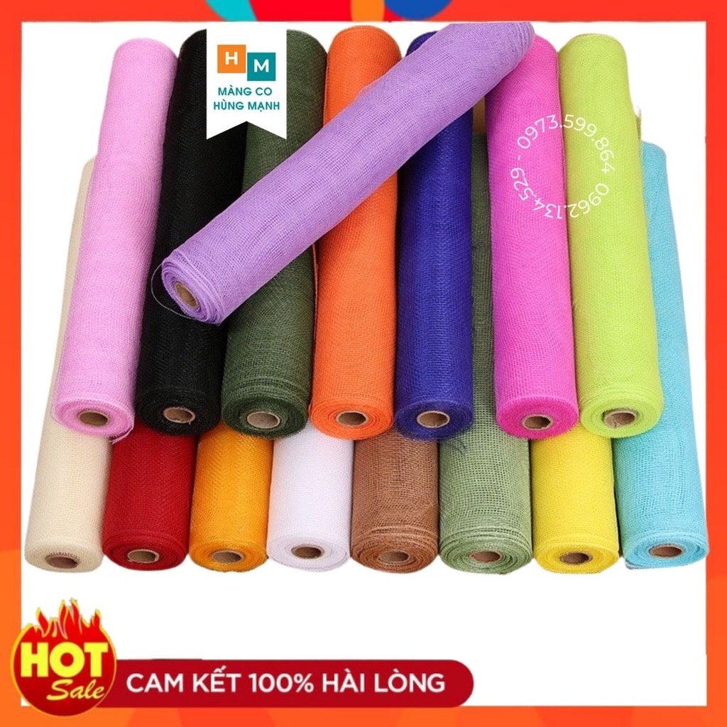 Lưới gói hoa, lưới bọc giỏ quà tết Hàn Quốc cuộn to bản rộng 50cm