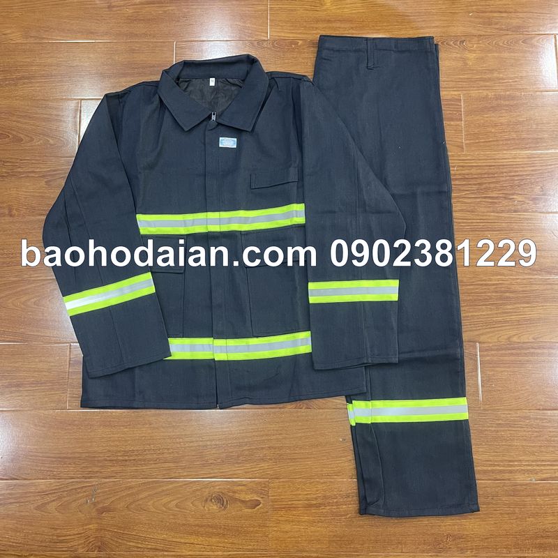 Quần áo phòng cháy chữa cháy 2 lớp màu xanh TT56