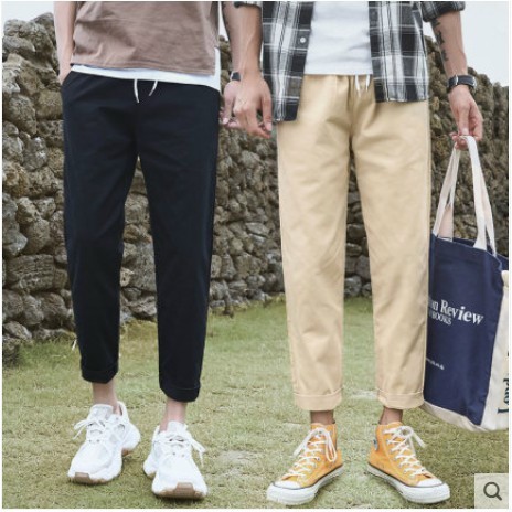 Quần Jogger Chân Dây Rút Mặc 2 Kiểu Quần Sành Điệu Thu Hút Trên Đường Phố Cỡ Siêu Lớn Kiểu Mỹ Quần Thể Thao Thường Ngày quần dài tây kaki có túi quần nam ( Q JOGGER KAKI TOKYO )