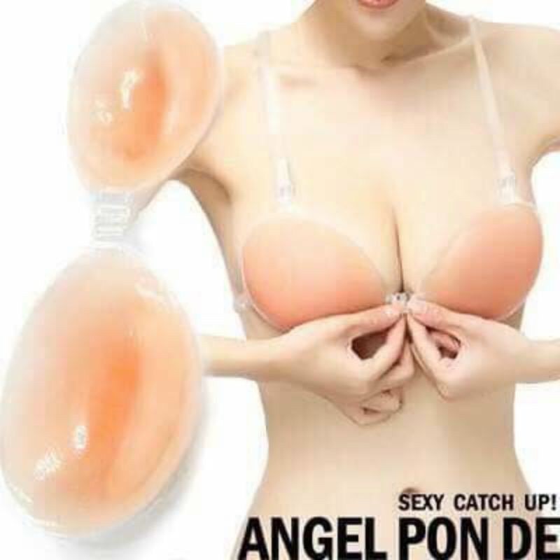 Áo dán ngực silicon CÀI TRƯỚC Đệm dày 3-4cm Thái Lan loại 1 siêu dính, siêu đẩy Loại Kèm Dây Trong