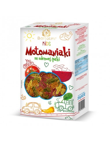 Mì nui rau củ cho bé hình xe cơ động bartolini 250g