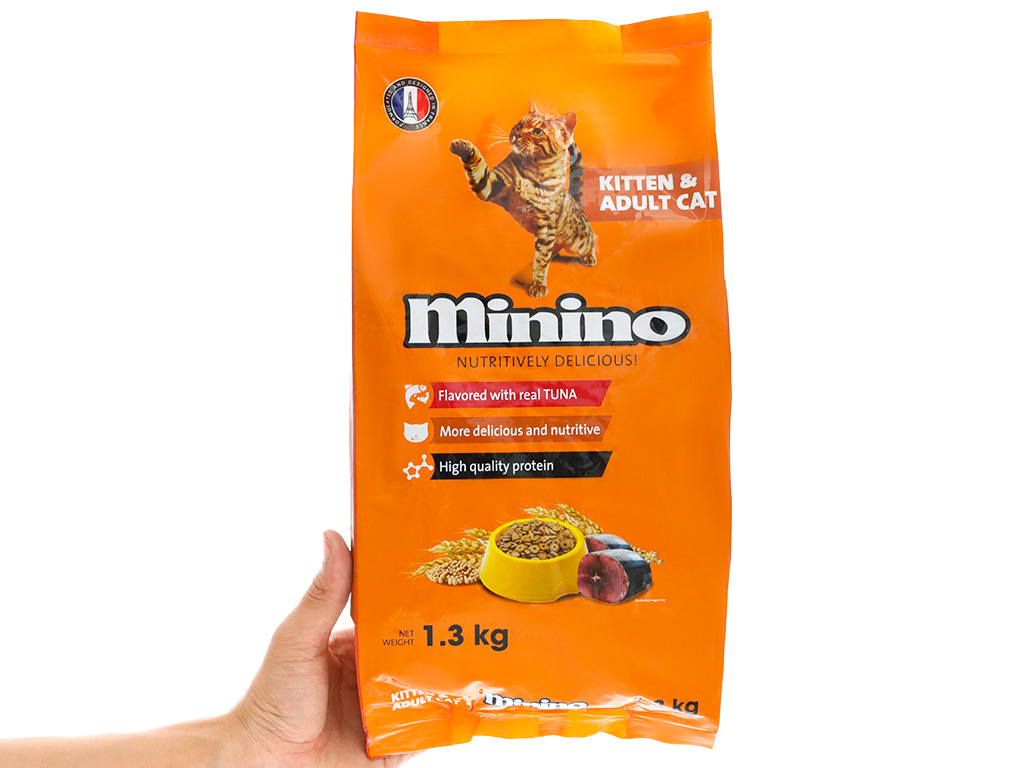 Thức Ăn Hạt Cho Mèo Minino 1.3kg