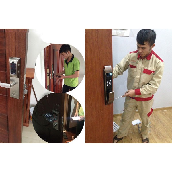 [HCM]Gói lắp đặt khóa thông minh cửa sắt nhôm gỗ cho căn hộ khách sạn nhà phố homestay airbnb ... GIÁ TỐT