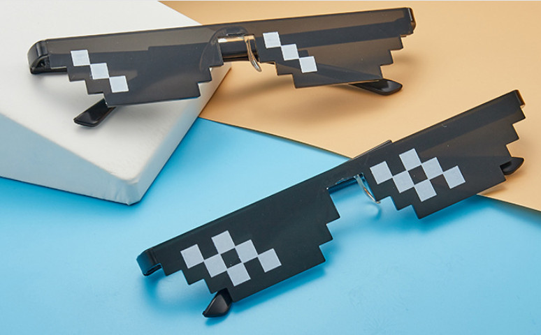 Mắt Kính THUG LIFE 6 Chấm - Kính MINECRAFT Siêu Ngầu giá rẻ