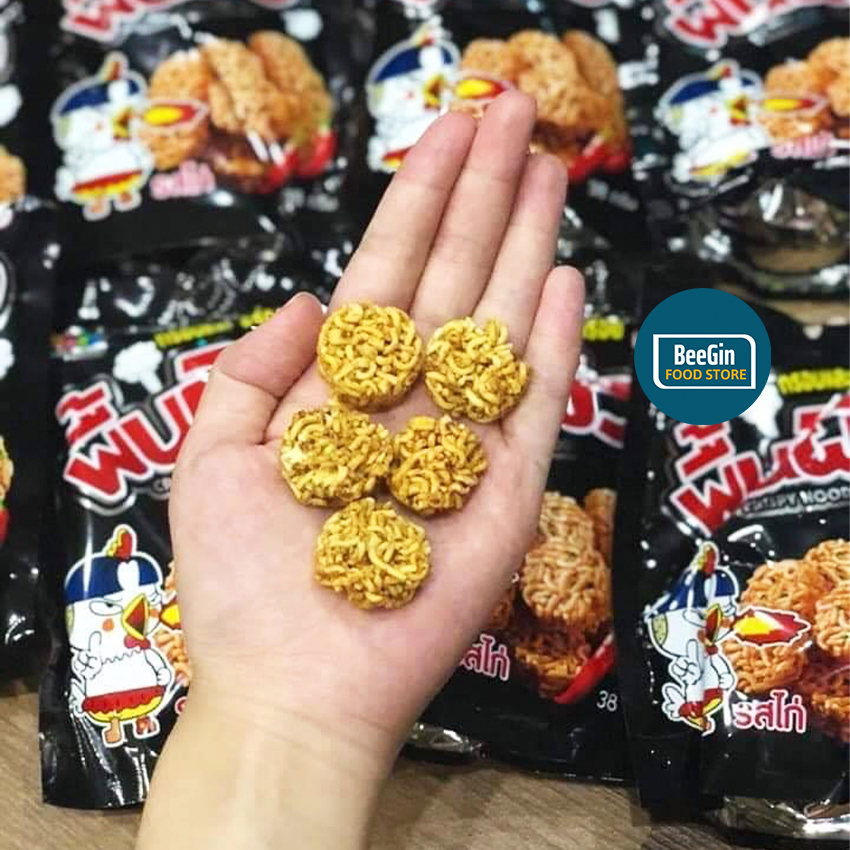 Combo 5 gói snack mì viên ăn liền vị gà cay thổi lửa thái lan 38g m07 - beegin food