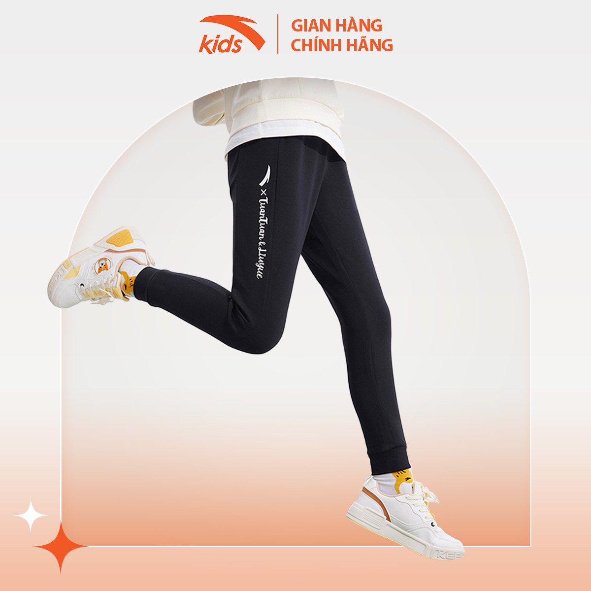 Quần dài thể thao bé gái size 130-165 anta kids 362248756-2 thời trang