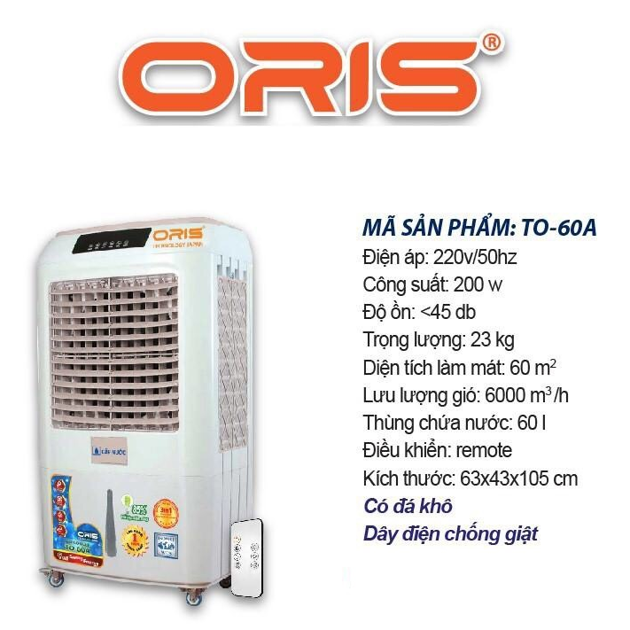 Máy làm mát không khí oris to-60a