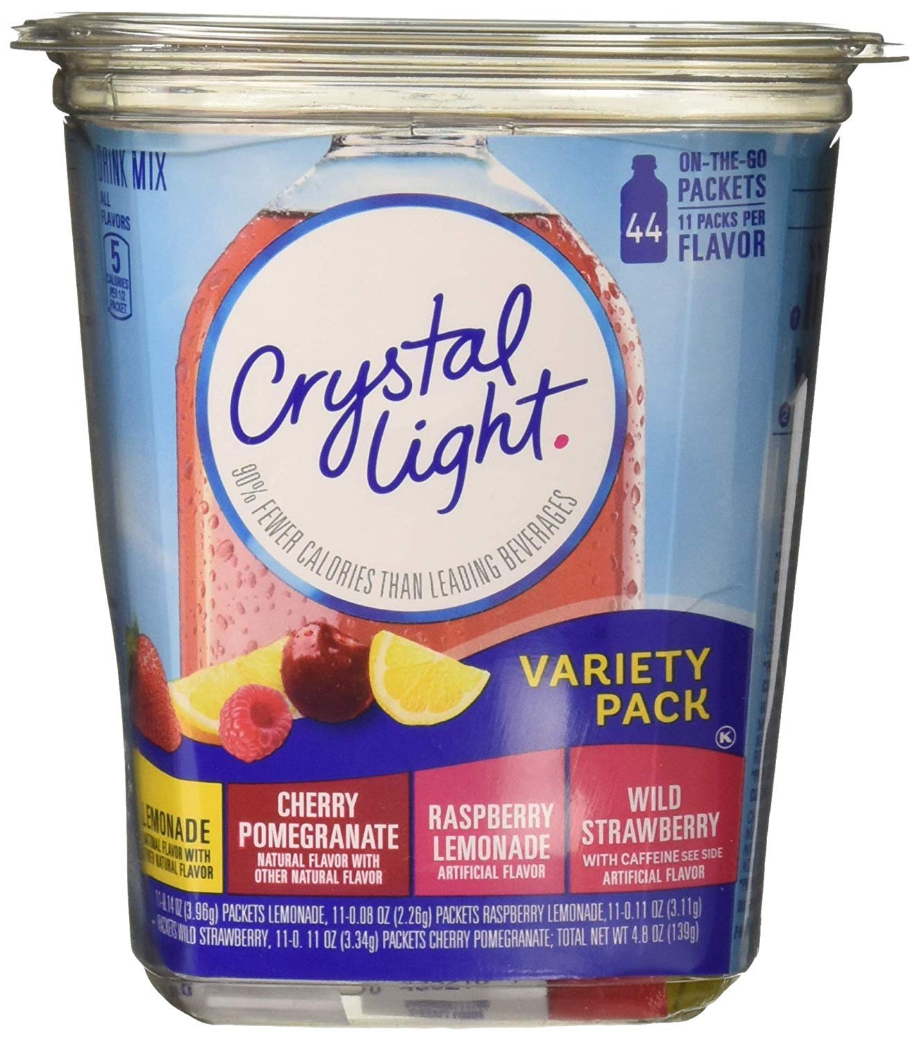 1 hộp 44 gói - Crystal Light- Bột pha nước trái cây giải khát