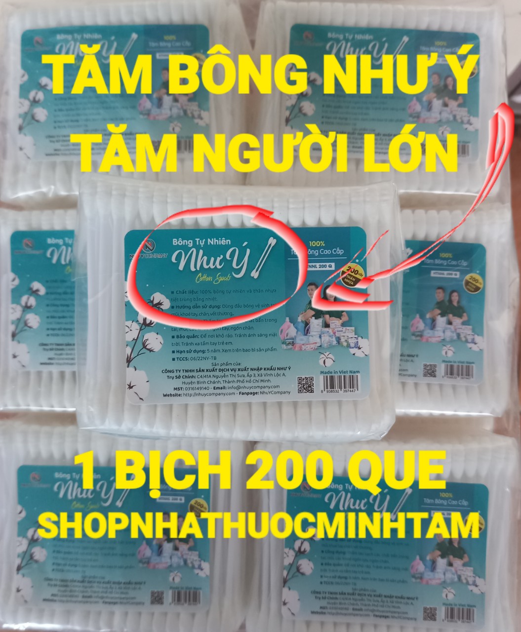 Tăm bông như ý người lớn