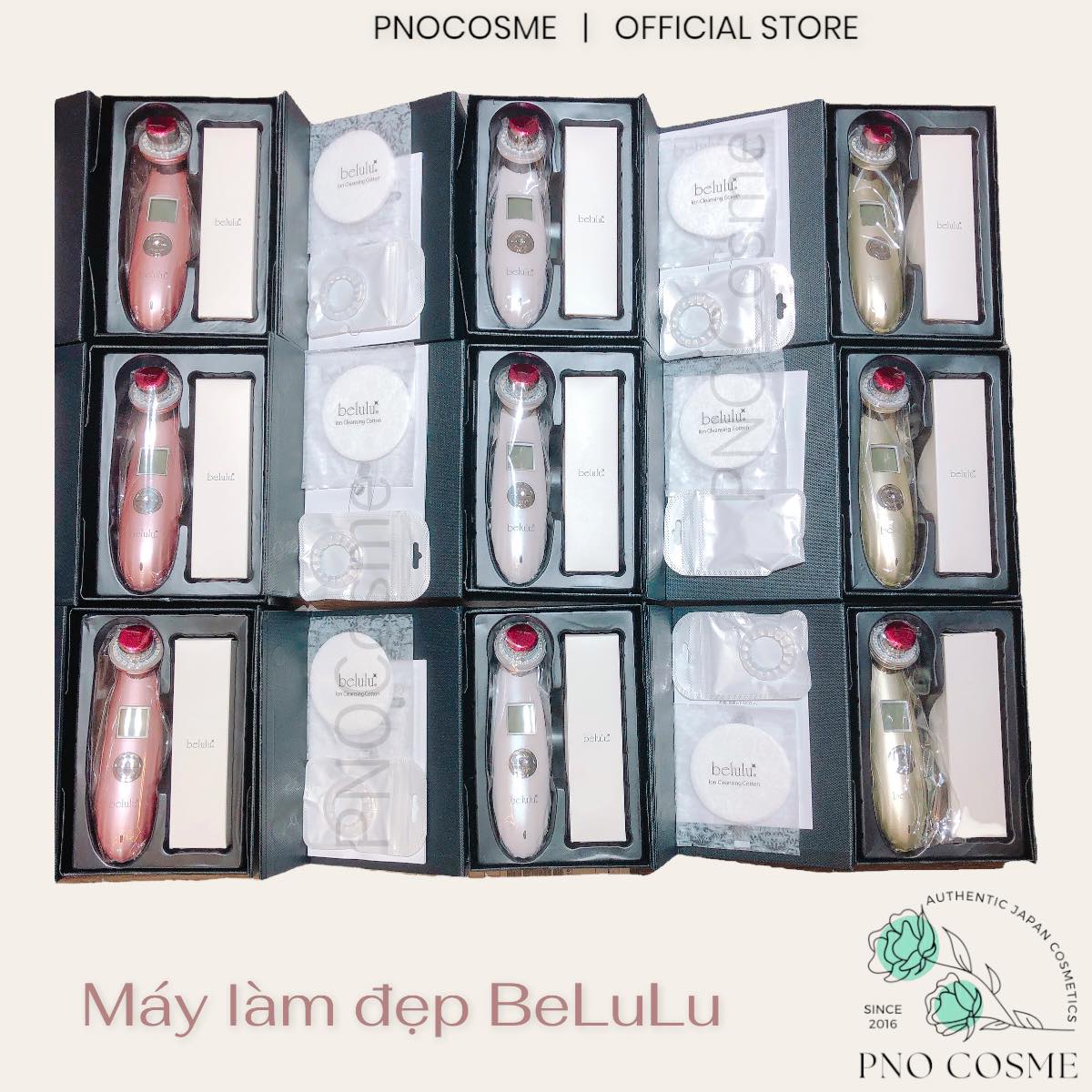 Máy massage mặt belulu classy mẫu mới - chính hãng