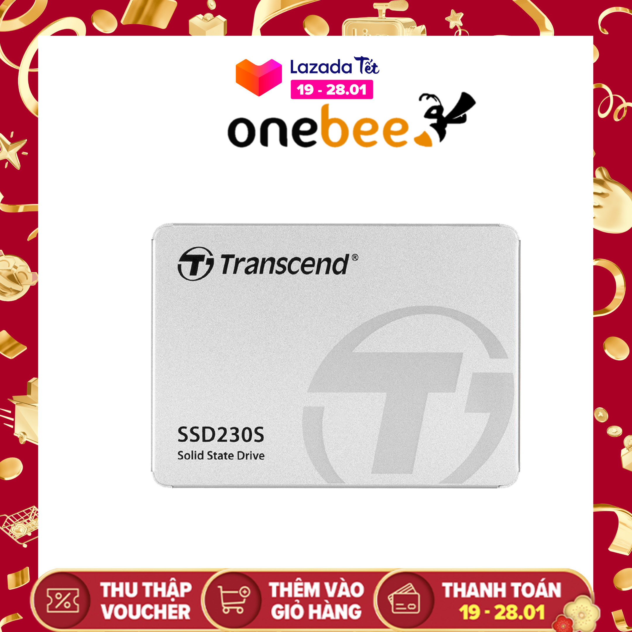 Ổ cứng gắn trong SSD Transcend 230S 128GB 2.5" SATA 3 - Hàng chính hãng