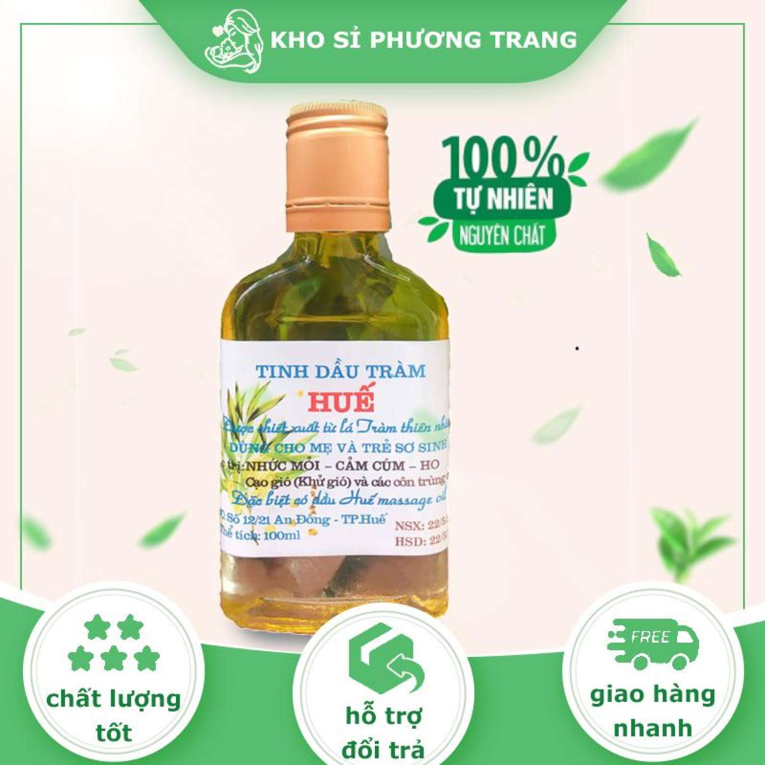 Tinh dầu tràm Huế 100ml hàng chuẩn