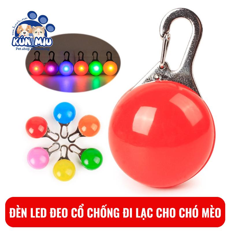 [Hoàn Tiền 10%] Đèn Led đeo cổ chống đi lạc Kún Miu cho chó mèo, đèn đeo cổ phát sáng cho chó