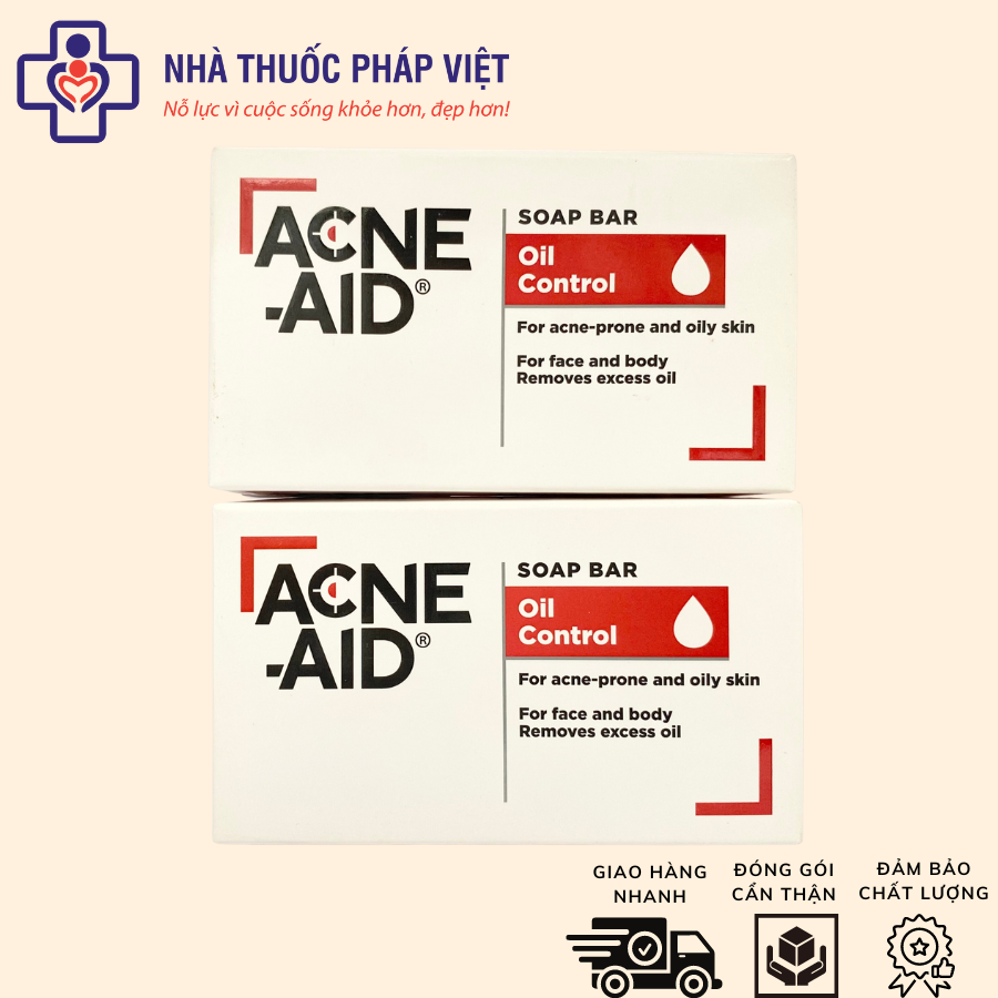 Xà phòng rửa mặt acne - aid soap bar 100gr - cho da nhờn và mụn