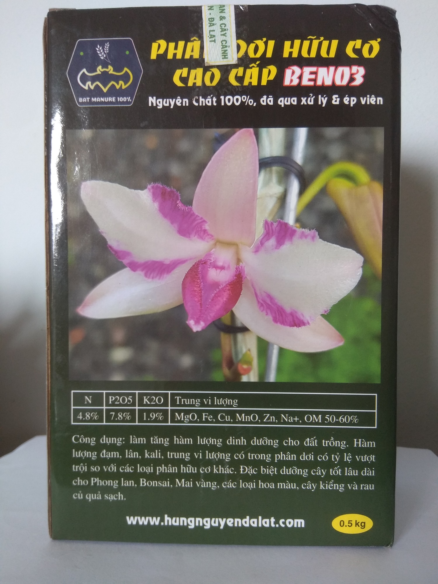 [HCM]Phân dơi viên nén hữu cơ nguyên chất BEN 03 hùng nguyễn - gói 500 gram