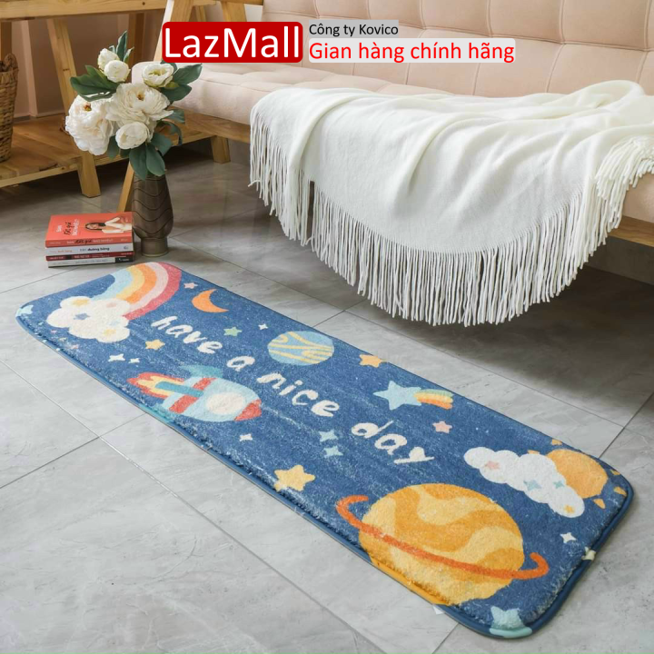 Thảm chân giường, thảm lông cừu hình chữ nhật, thảm lau chân lông cừu mềm trang trí chân giường, phòng khách