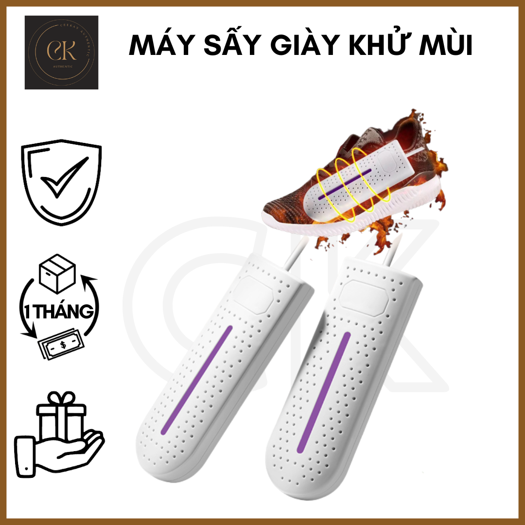 Máy sấy giày, máy sấy giày đa năng ck 2in1 máy làm khô giày, hông khô quần áo sưởi đồ, khử mùi hôi tất vớ, diệt vi khuẩn cho giày của bạn, khô siêu nhanh, tiện dụng