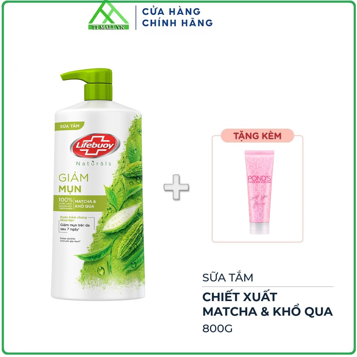 Sữa tắm lifebuoy detox matcha & khổ qua 800g
