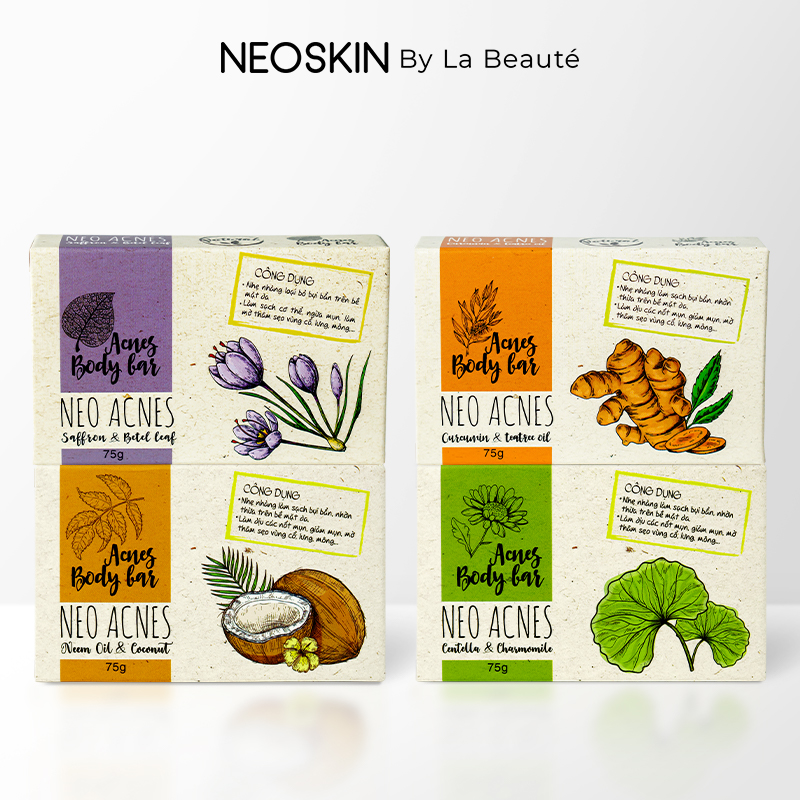 Xà Phòng Mụn Lưng NEO ACNES Chiết Xuất Từ Các Thành Phần Thiên Nhiên 75g
