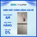 [GIAO TẠI HCM] Tủ lạnh Sharp Inverter 401 lít SJ-FXP480VG-CH - Làm lạnh đa chiều - Ngăn rau củ giữ ẩm Humidity Control - Bảng điều khiển bên ngoài