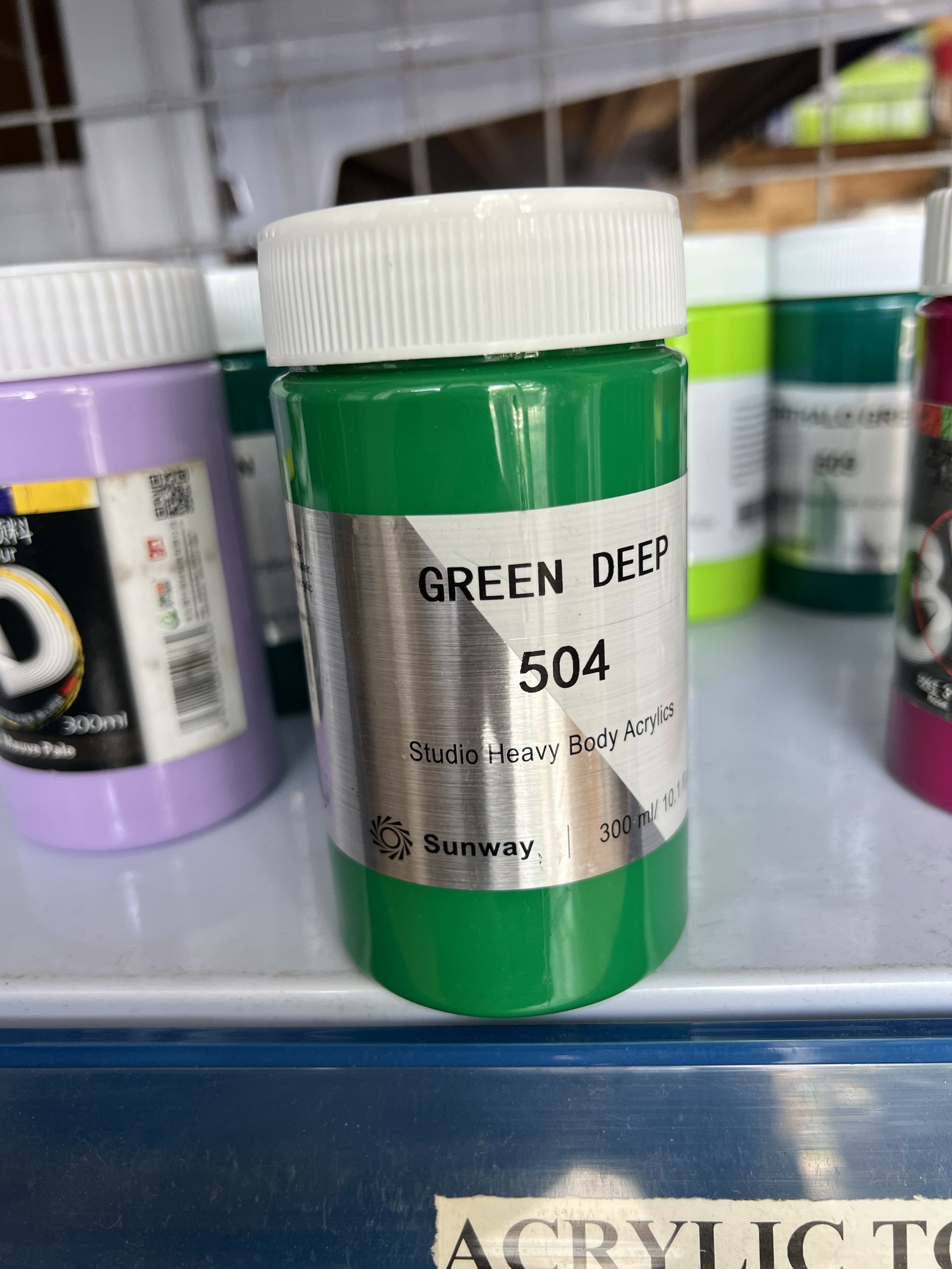 Màu vẽ Acrylic, hãng Sunway, Đài loan , hũ 300ml