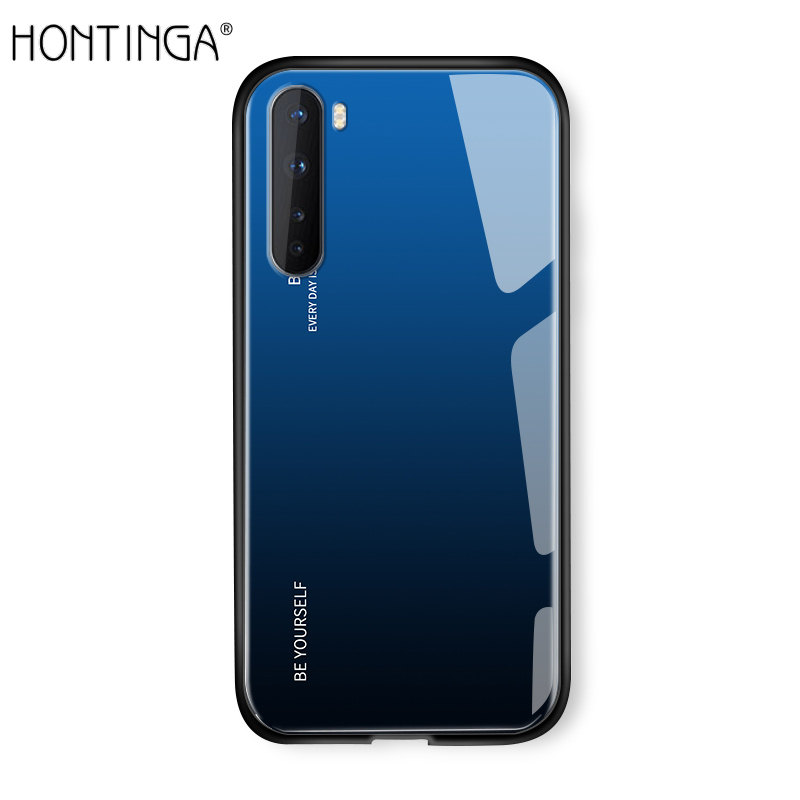 Ốp honinga cho one plus oneplus ốp nord ốp lưng aurora rainbow sang trọng dòng gradient, ốp lưng kính cường lực chống sốc ốp điện thoại ốp cứng cho bé trai bé gái nam nữ