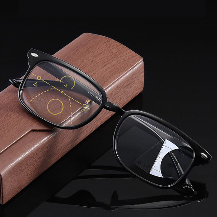 Kính viễn thị lão thị đa tròng nhìn mọi khoảng cách cực tiện lợi Nam nữ sẵn độ hàng Nhật bản