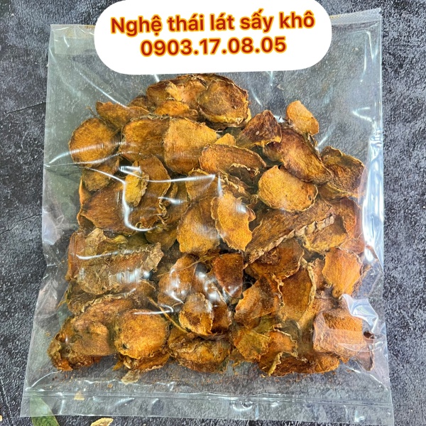 Nghệ thái lát sấy khô