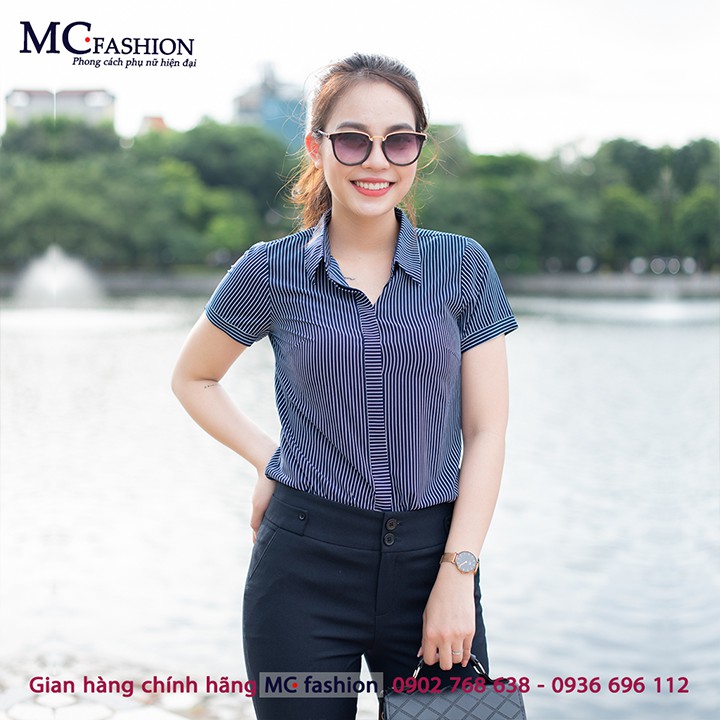 Áo sơ mi nữ - MC Fashion A631 tím than