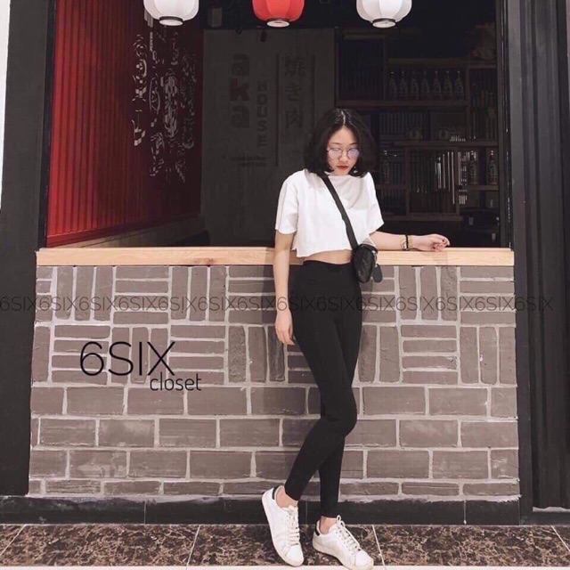 Quần legging xuất hàn cạp cao