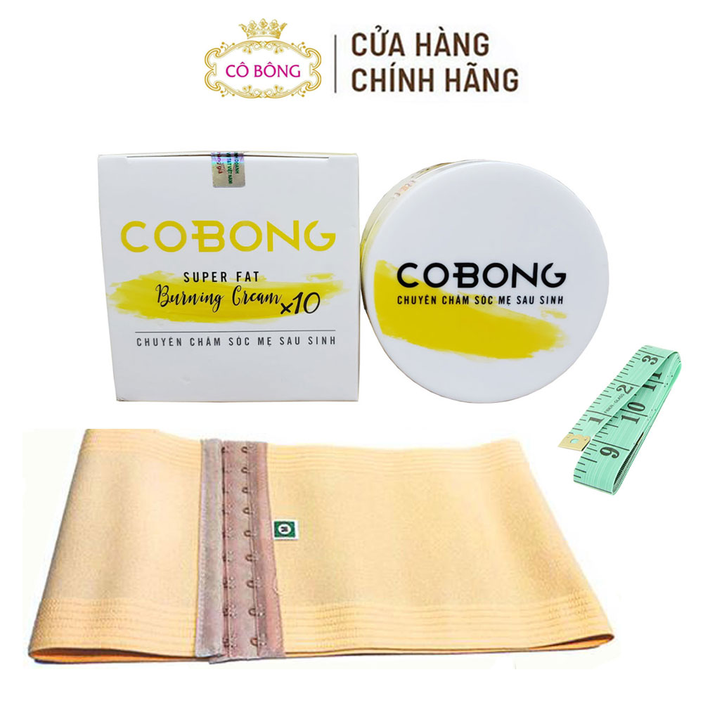 Kem tan mỡ Cô Bông x10 Tặng Nịt Bụng Thước Dây