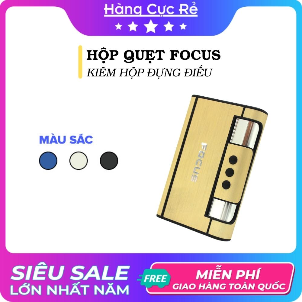 Hộp quẹt Focus kiêm hộp đựng điếu, Bật lửa 2 in 1 model 2024 - Shop Hàng Cực Rẻ