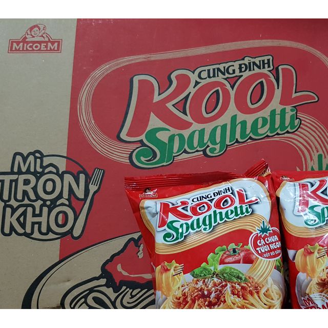 Combo 10 gói mì trộn cung đình kool spaghetti 105g