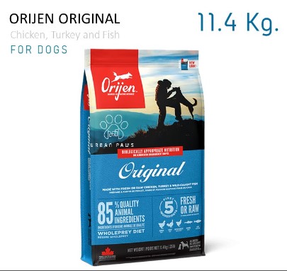 Orijen original dog premium pet food grade feeder 11.4kg