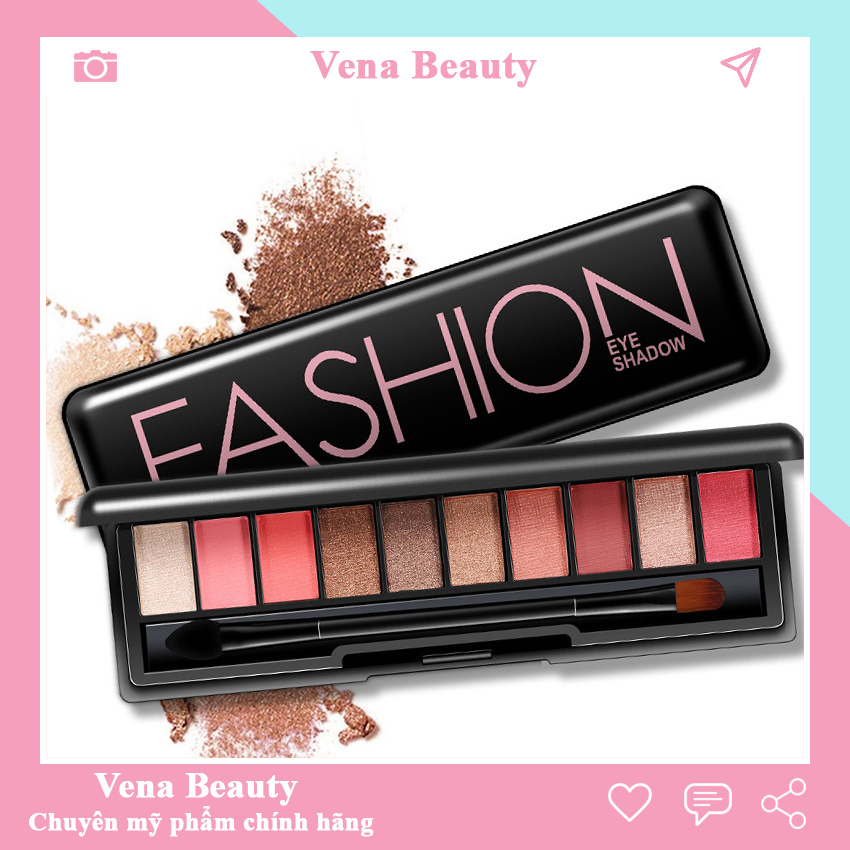 [HOT TREND] Phấn mắt 10 ô Fashion Eye Shadow Dikalu nhũ nội địa trung Vena Beauty